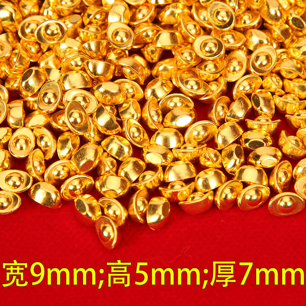 Solid simulation mini sand gold small ingot cornucopia special alloy ingot small ornaments gift metal crafts