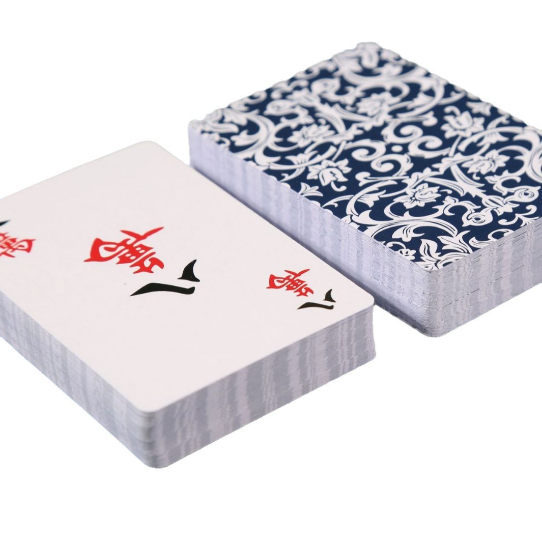 [Free Sieve] Mahjong Playing Cards for Home Travel Simple Mahjong Playing Cards Waterproof and Thickeneded