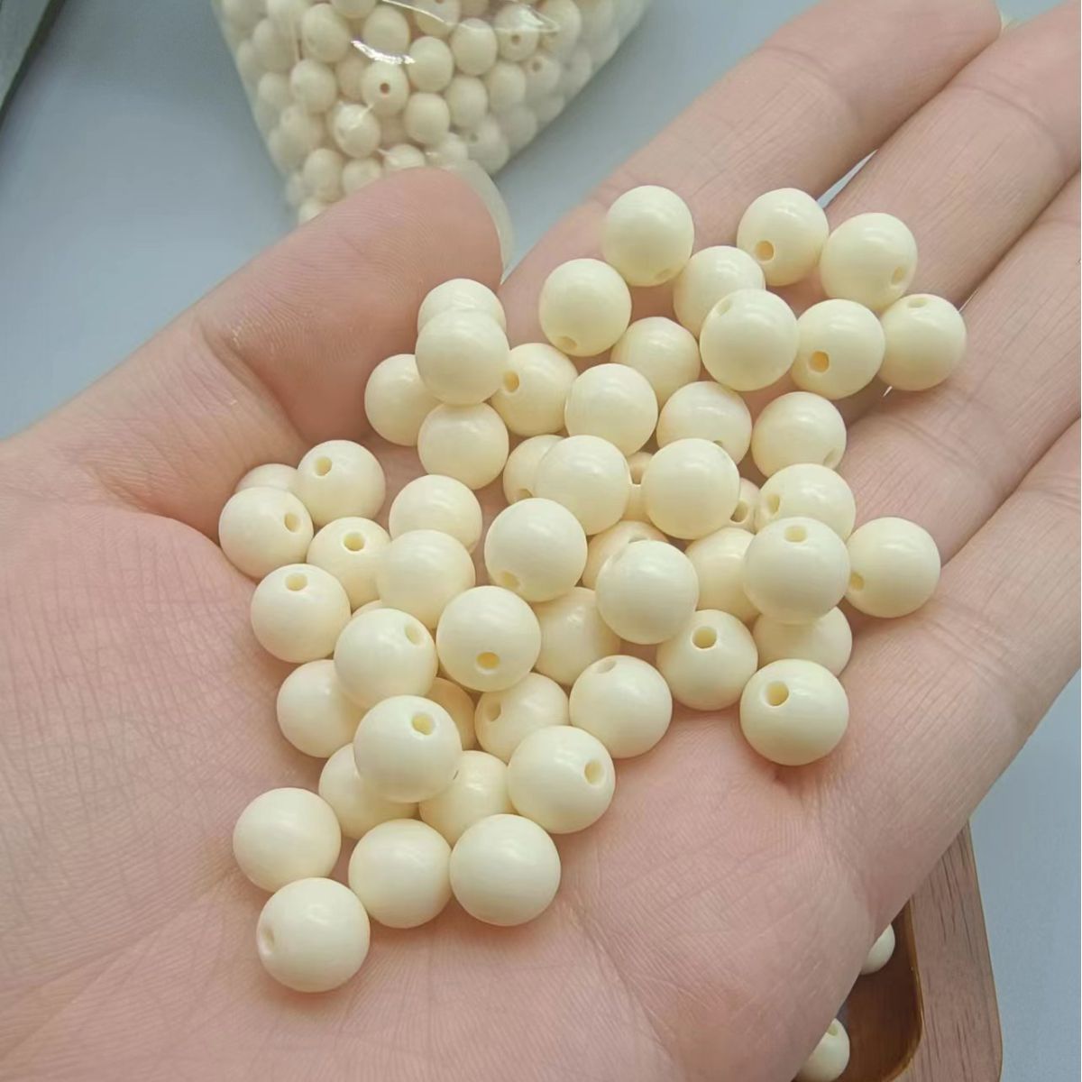 Ivory Fruit with Beads Ivory Fruit Round Beads DIY Bodhi Fruit Bracelet Super Cute Accessories Handheld