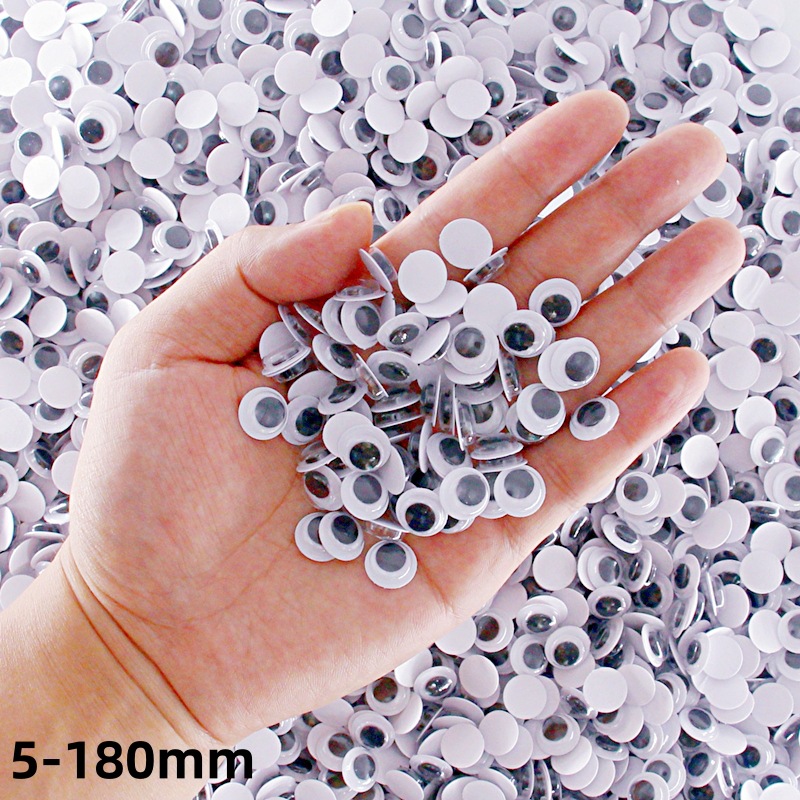 5-180мм подвижные глаза с клеем, ручная работа, наклейки для игрушек