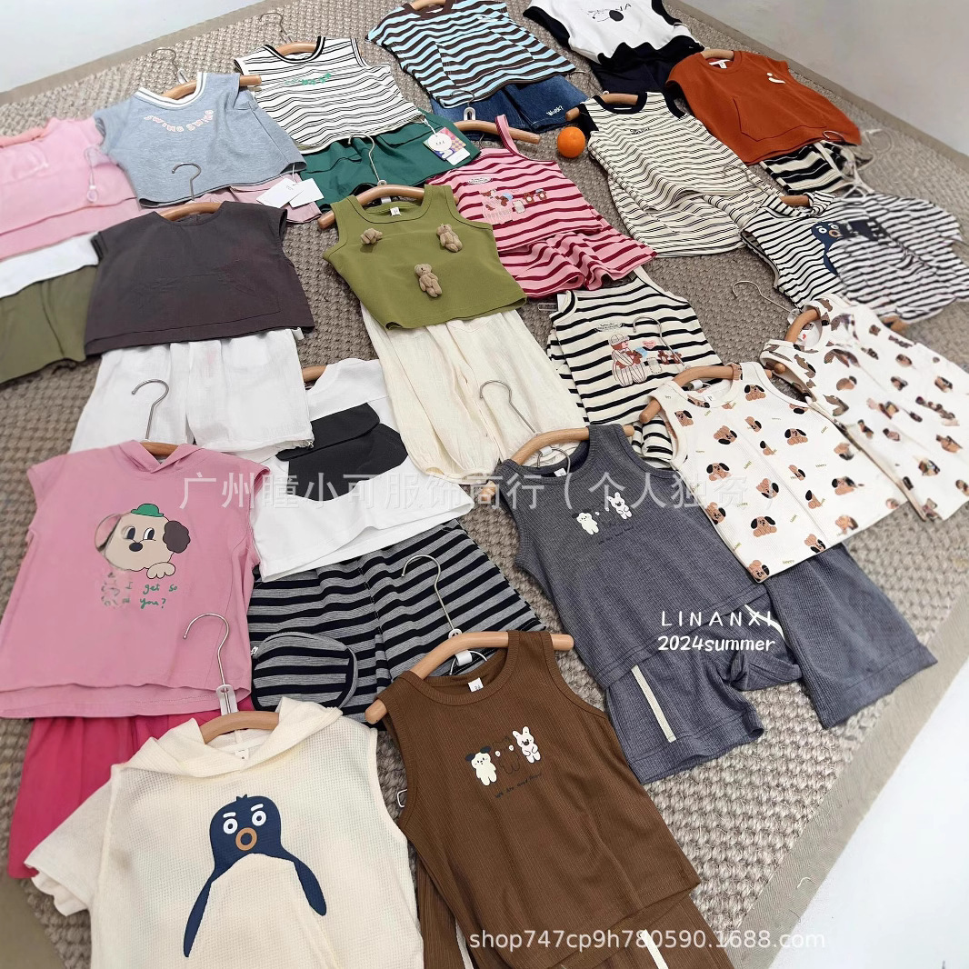 Children's Clothing Balance Clearance Brand Removed from the Cabinet Zhili Factory Export Last Order Clearance Physical Store Stall First-Hand Supply
