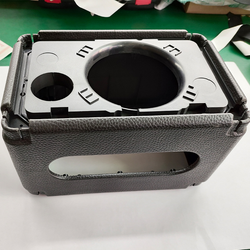 Shenzhen Factory Audio Shell Paste Processing PU Leather Paste Customized Plastic Shell Paste Leather Bag Cloth