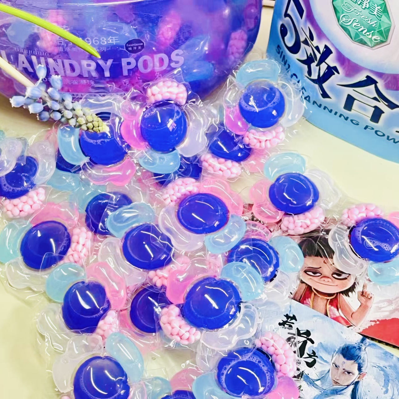 Mayflower [микрокапсулы] стиральные гранулы пять-в-одном, дезинфекция, длительный аромат