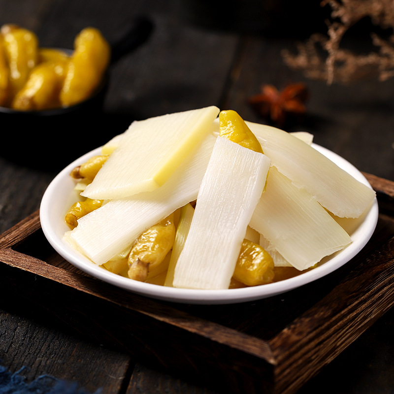 Jingwu pickled pepper crisp bamboo shoots 250g small package instant fresh mountain bamboo shoots Internet celebrity casual snacks