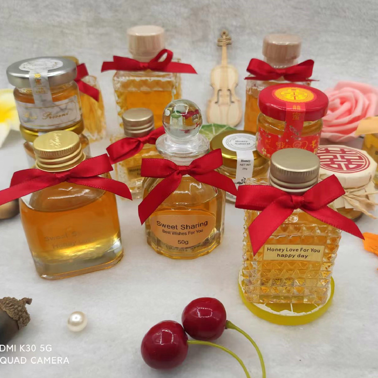 Honeybee Honey 28g Wedding Return Gift Favor Small Bottle Finished Product Whole Box Wedding Favor