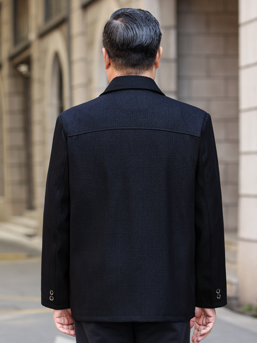 Middle-Aged and Elderly Men's Jackets, Spring & Fall Men's Casual Tops, Middle-Aged and Elderly Men's Clothing, Dad's Clothing, Large Size Men's Jackets