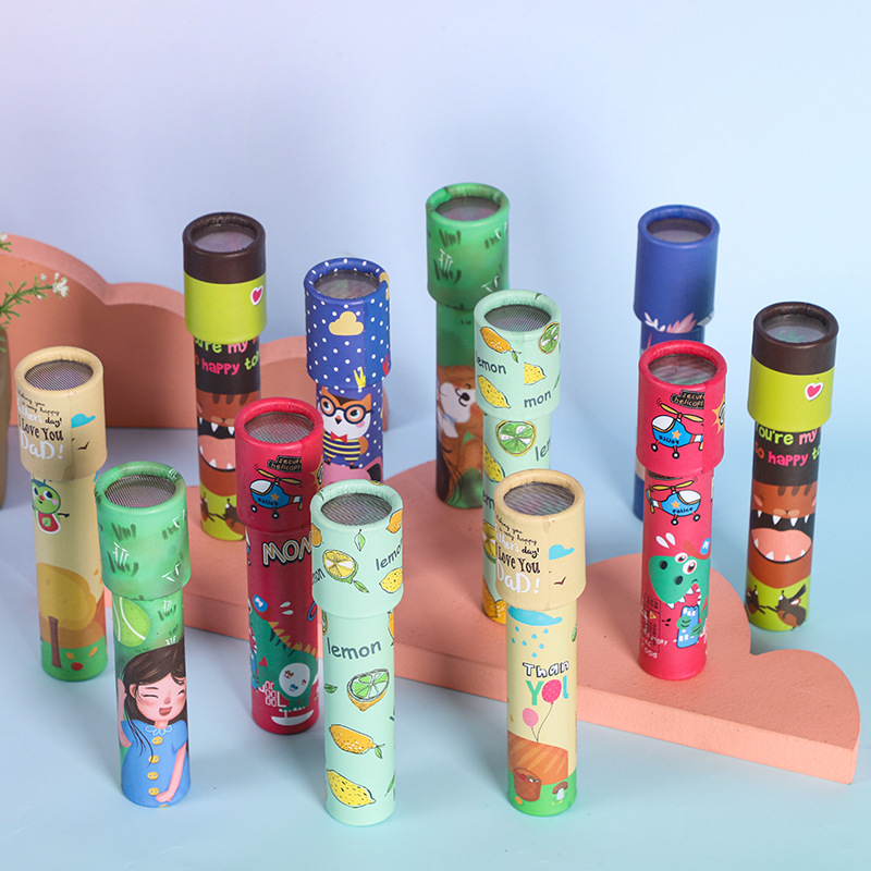 Large Rotating Kaleidoscope Magical Magic Versatile Interior View Kaleidoscope Children's Kindergarten Toys Gifts Wholesale