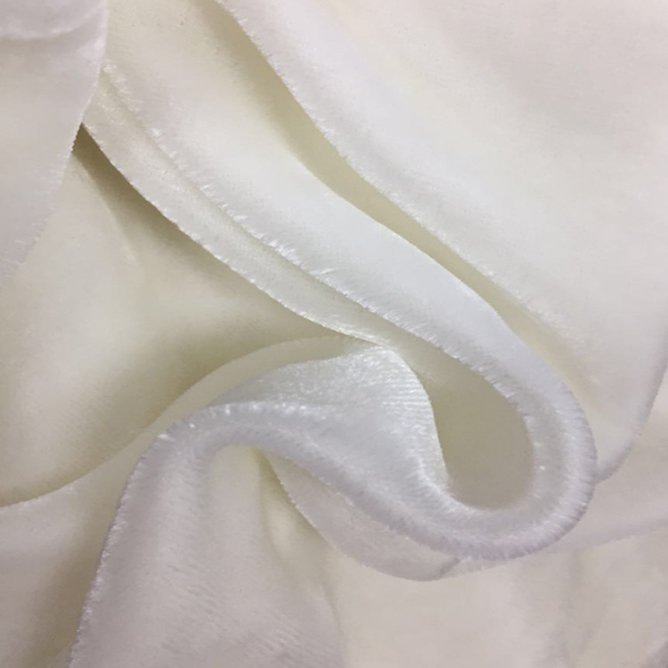140 Width Silk Velvet Fabric Mulberry Silk Bottom Cheongsam Cotton Fabric 65111 Pure Color Velvet Classy Fashion