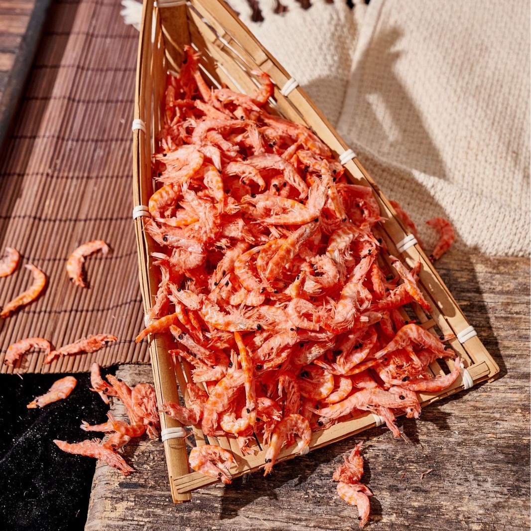 Beihai krill net red instant light dry krill skin frozen red shrimp dried shrimp skin freeze-dried snacks wholesale 50g