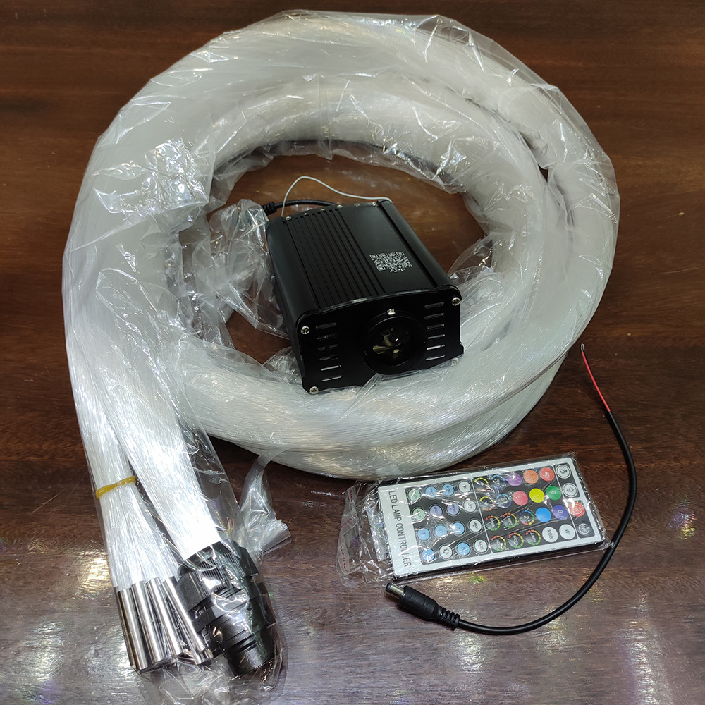 Car Starry Sky Ceiling Kit Full Sky Star Fiber Optic Integrated Light Source Machine Rgb Colorful Starry Sky Ceiling Kit Remote Control Selection