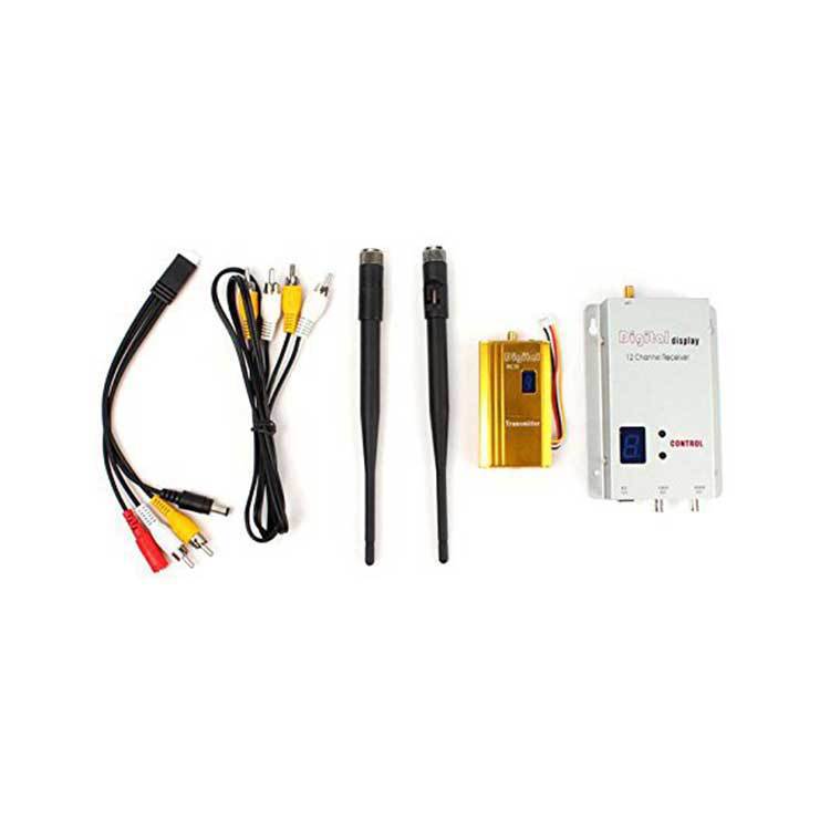in stock 1.2G 1.5W wireless audio-visual transceiver audio and video receiver transmitter transmitter monitoring equipment