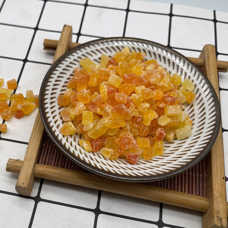 Сушёная папайя красного сердца, оптовая продажа, кубики для начинки лунных пирожков