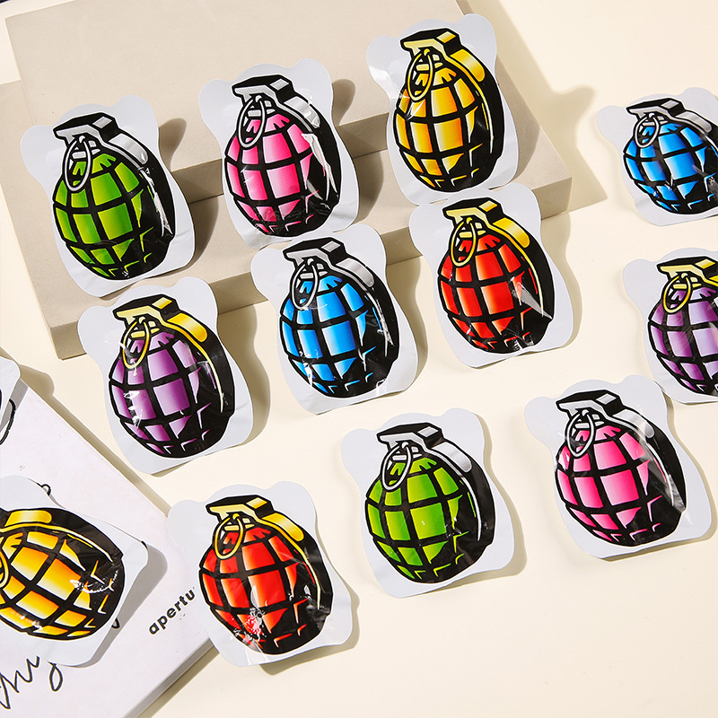Tiktok same style toy simulation self-explosion grenade small fried bag prank whole person toy scare bag wholesale