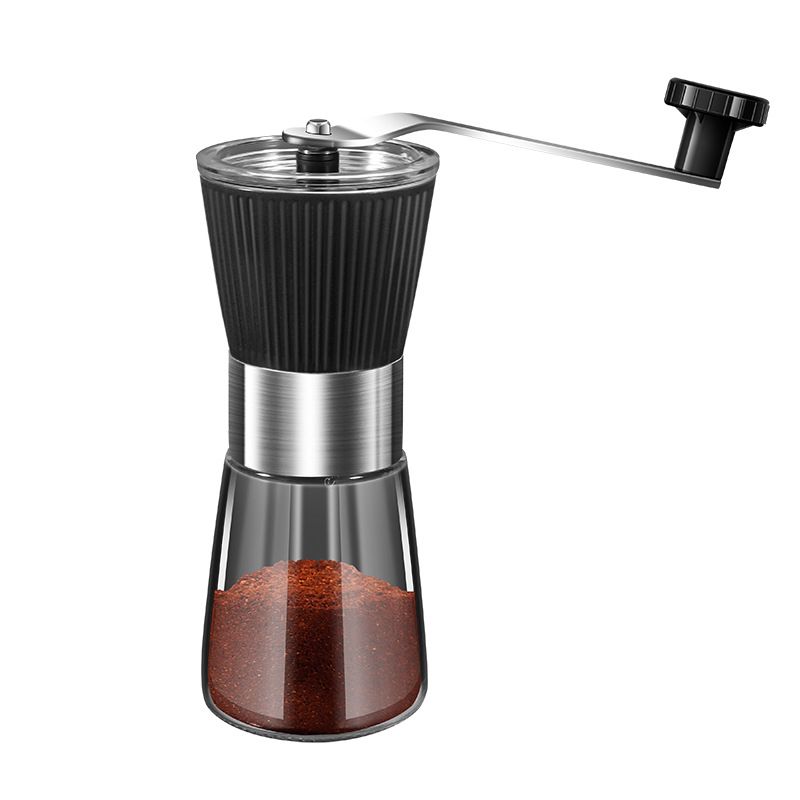 Cross-border 304 stainless steel hand-cranked coffee grinder household multifunctional bean grinder large capacity portable grinder