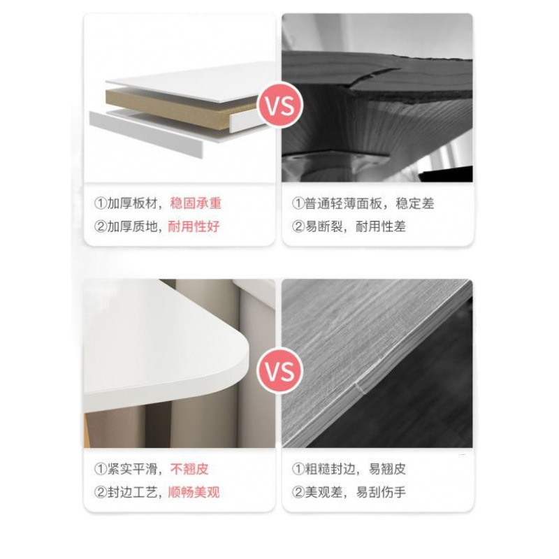 Rental House Desk Simple Household Solid Wood Leg Desktop Computer Desk Bedroom Student Simple Learning and Writing Small Table