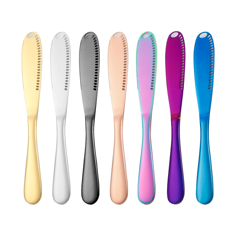 Cross-border 430 stainless steel butter knife bread jam spatula butter knife cream applicator household cheese scraper