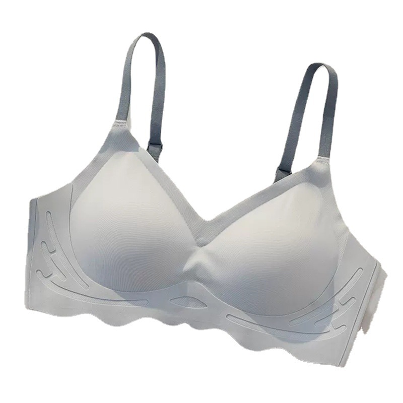 Cloud Sense Seamless Underwear Women's Small Chest Gathering Large and Comfortable Thin One-piece Fixed Cup Sports Girl's Bra