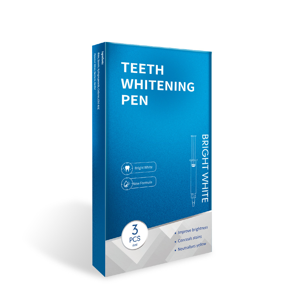 Teeth Whitening Gel 3 Pack Cross-border Yellow-removing Artifact Dental Essence Whitening Whitening Smoke-removing Dental Patch Gel