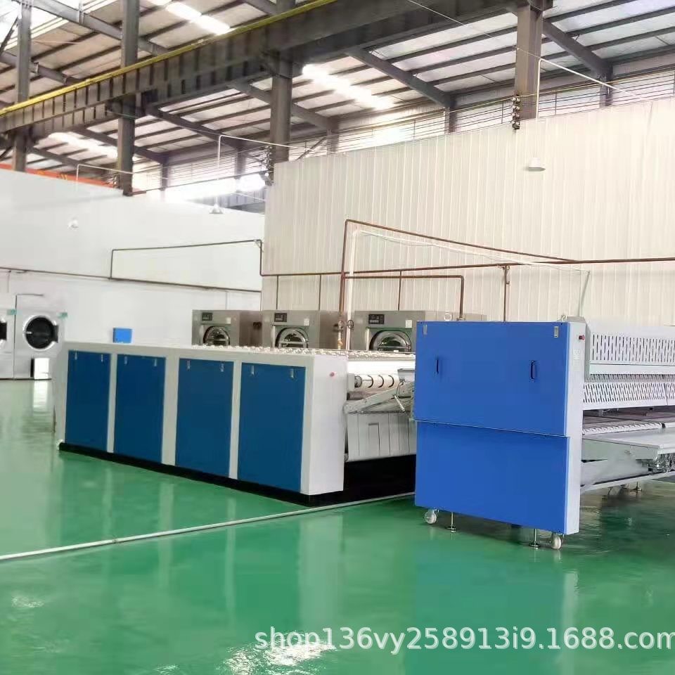 Bed Sheet and Duvet Cover Steam Ironing Machine, Large Hotel Roller Belt Single Roller Ironing Machine, Dry Cleaning Shop Curtain Ironing Machine