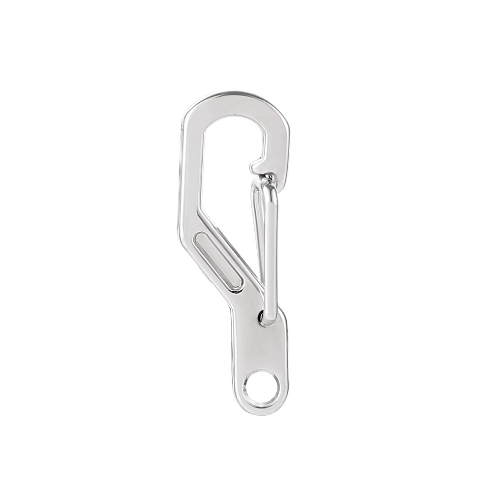 TEC Simple Mini D-type Hanging Keychain Quick Hook Mountaineering Buckle EDC Portable Tools Hot Selling Exposure