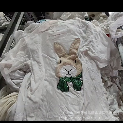 Second-Hand Clothes Old White T-Shirt Cotton t Pattern Exported to Africa, Southeast Asia and Vietnam Live Supply Source Selected Pattern White t