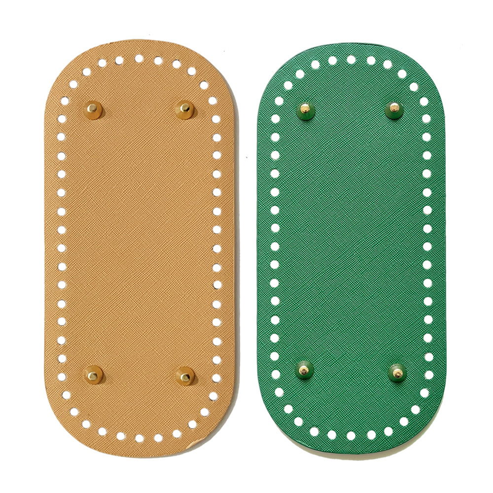 temu explosion diy handmade bag bottom woven bag bottom hardened universal bottom plate round oval PU bag bottom second hair