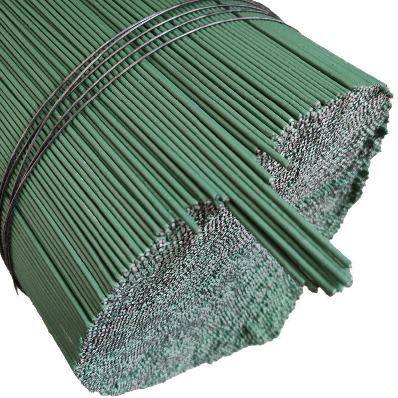 No. 2 plastic wire flower Rod wire mesh flower artificial flower paper flower fake flower ribbon rose Rod wholesale 30/40cm