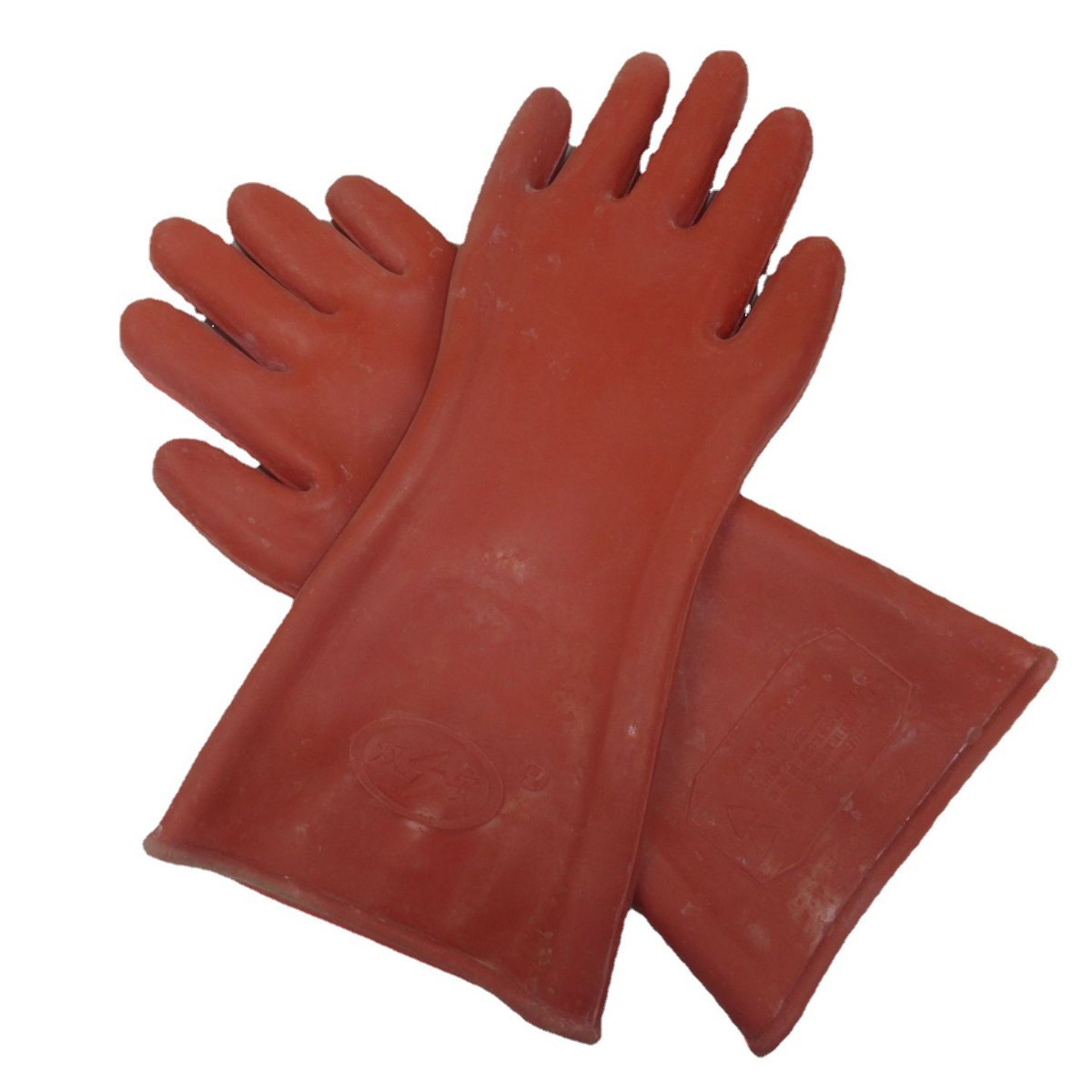 Non-Slip Rubber-Impregnated Nylon Gloves, Special for Power Cables, Black and Red Labor Protection Wear-Resistant Thickeneded Version