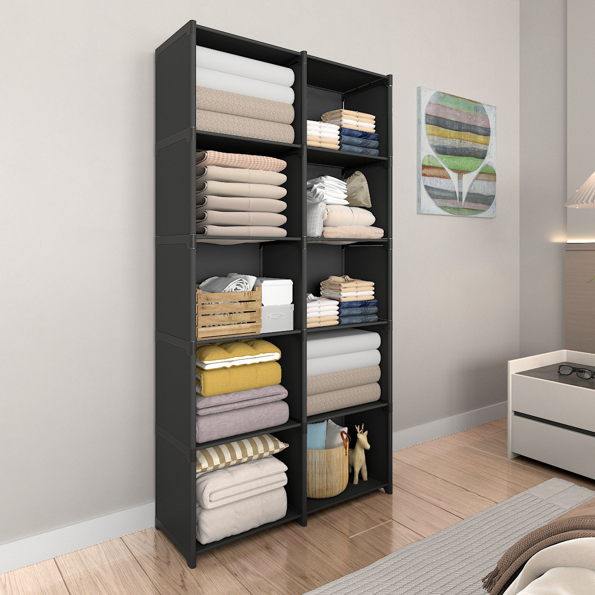 Легкая роскошная книжная полка, многоуровневый напольный стеллаж, современный стеллаж для хранения детей