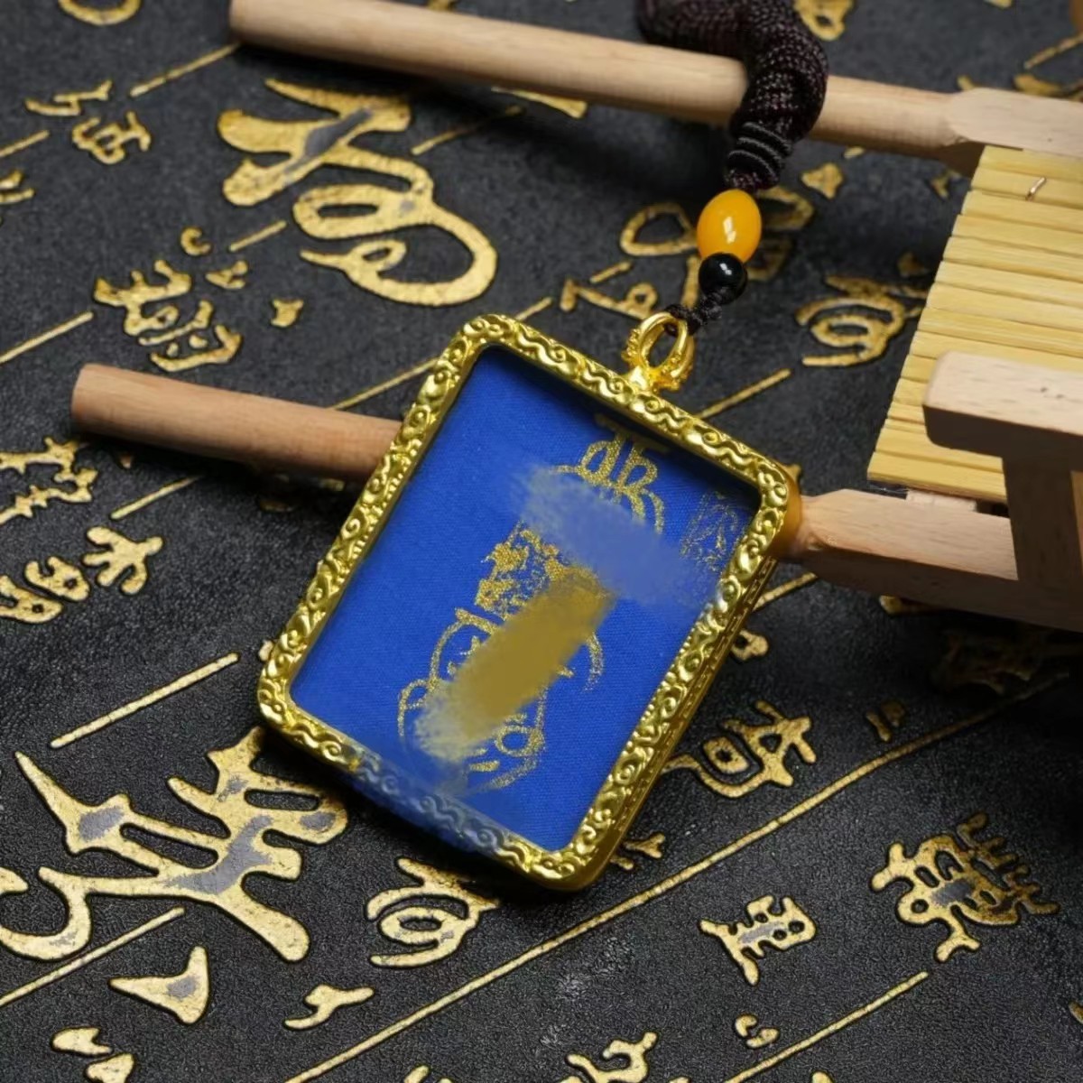 Zhengyi Hand-painted Thangka Master Jin Mo Ziwei Lei Zu Wufu Pendant Zhao Gongming Pendant Pendant Handheld Pendant