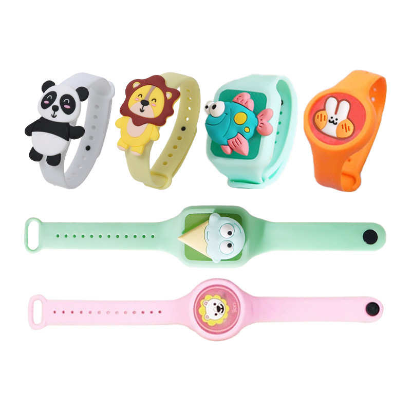 Customized Children's Mosquito Repellent Bracelets with Pictures, Customized Cute Plant Essential Oil Cartoon Mosquito Repellent Bracelets, Outdoor Anti-Mosquito Bracelets