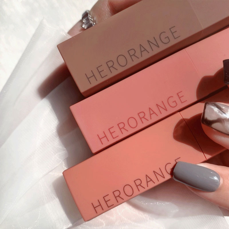 HERORANGE small mood autumn and winter lip mud velvet matte matte matte matte matte surface easy to fade lip glaze lipstick student female