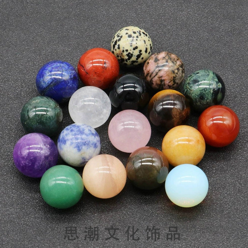 Natural stone agate crystal round beads 8mm10mm non-porous round beads diy jewelry material wholesale loose beads