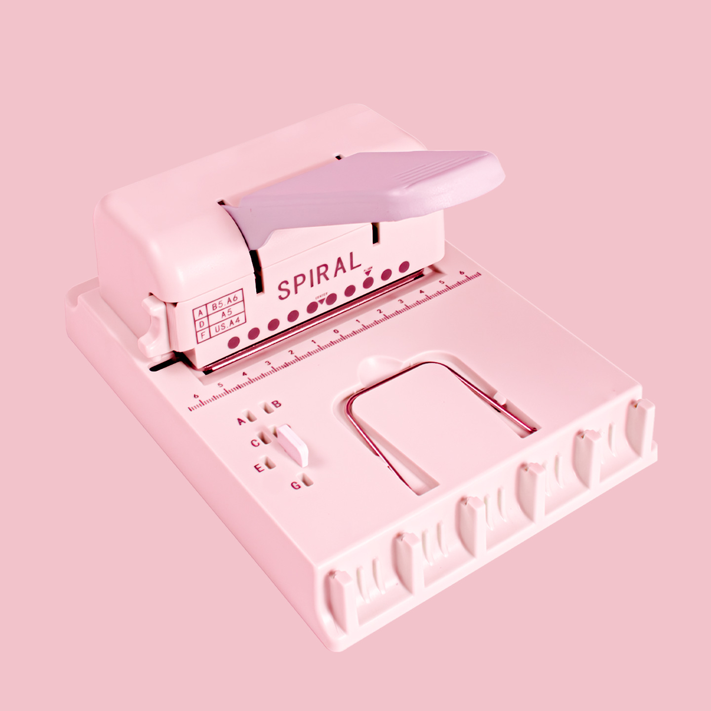 Mini Coil Book Binding Machine Loose Leaf Book Puncher Mushroom Hole Binding Machine Iron Ring Binding Machine DIY Puncher