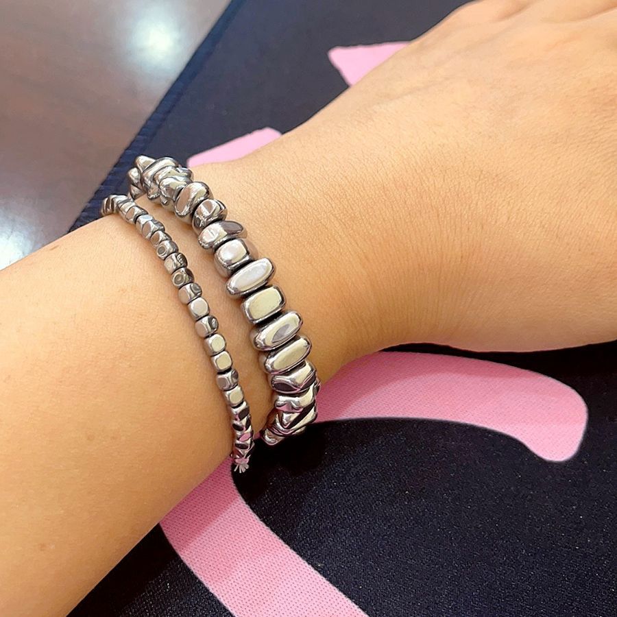 Diablo Punk Y2K Five-pointed Star Leather Bracelet Women's Ins Sweet Cool European and American-style Cuban Spice Girl Beaded Accessories