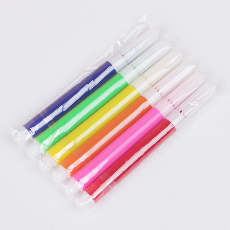 Msds Washable 6-Colorful Kidsren's Coloring Watercolorful Pen Kindergarten Painting Opp Plastic Bag Packaging