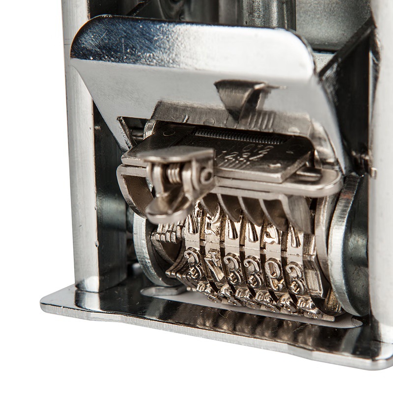 Morning Light Number Machine 6-Digit Metal Automatic Number Machine Financial Office Digital Coding Machine Date Coder