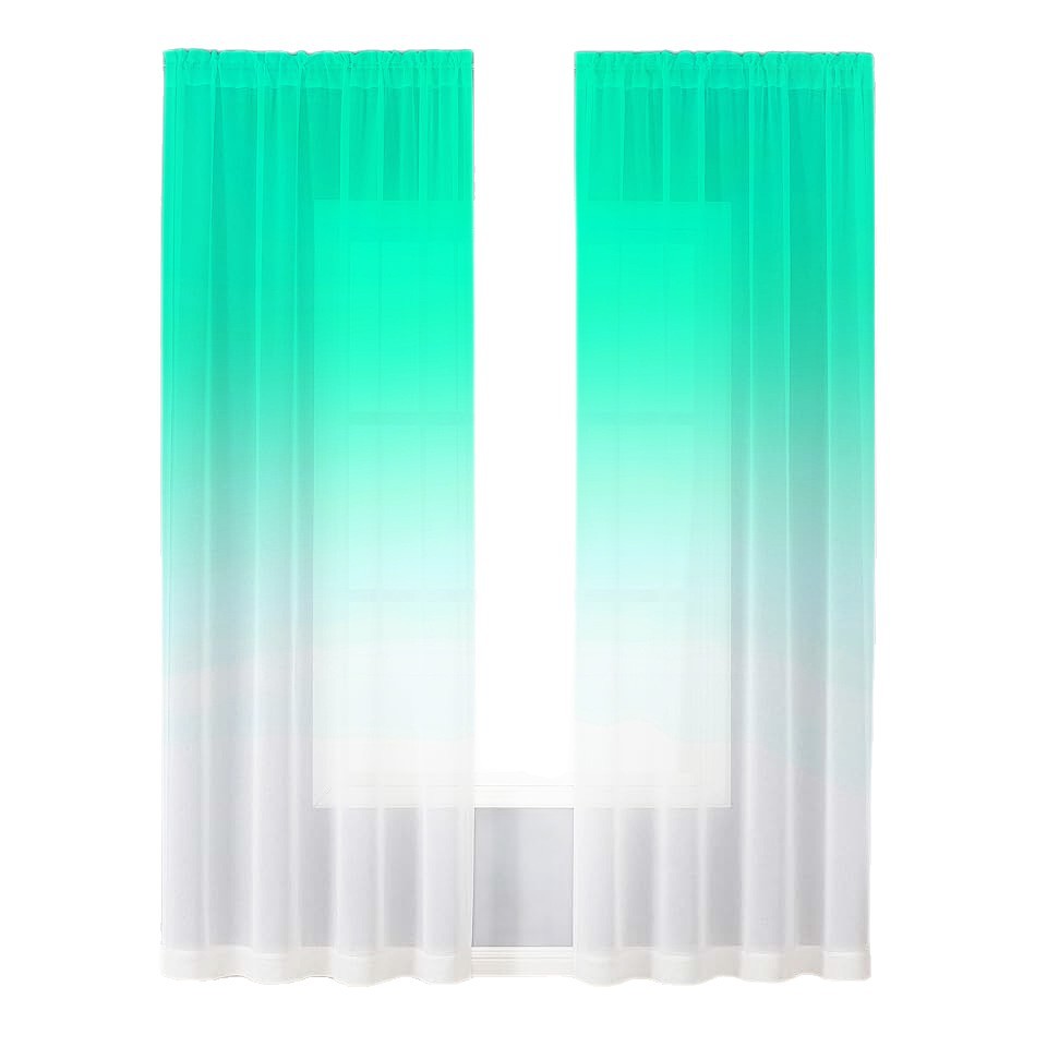 Supports Jit Delivery, Cross-Border Factory Direct Sales, Green Gradient Yarn, Digital Printing Processing of Curtains and Screens