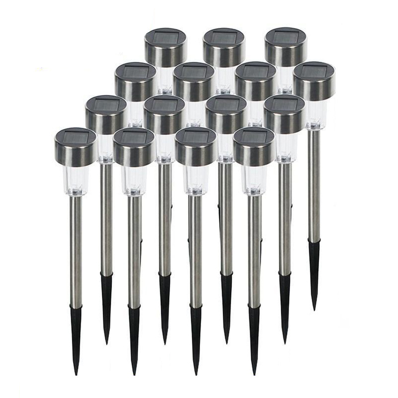 Outdoor Courtyard Solar Lawn Light Outdoor Camping Floor Insert Light Garden Atmosphere Light Modern Landscape Stainless Steel Light