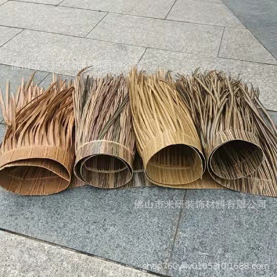 Hot melt simulation thatch plastic thatch pe thatch fire retardant thatch scenic spot roof decoration fake straw