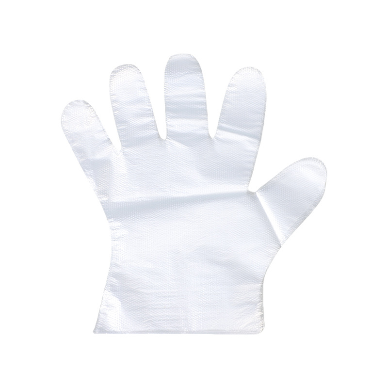 Customized Disposable Gloves Individually Packaged in Two Pieces Food Grade Commercial Household Plastic Transparent Creative Packaging