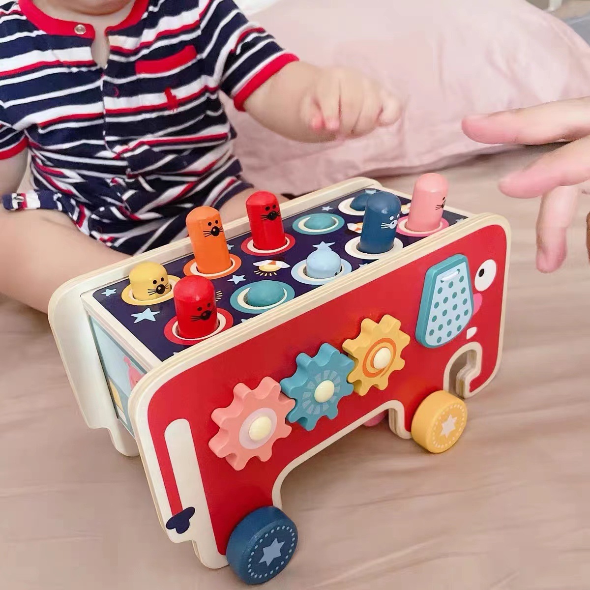 Cross-border Hamster Toy Educational Children Boys and Girls Baby Toy Strike 1-2-3 Years Old Baby Early Education