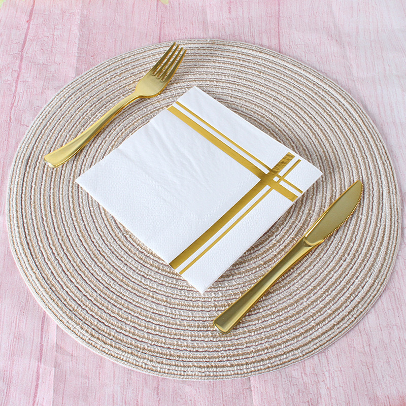 Spot Disco Disco Napkin Party Dance Hall Hot Silver Ball Holiday Decoration Tableware Retro Paper Napkin