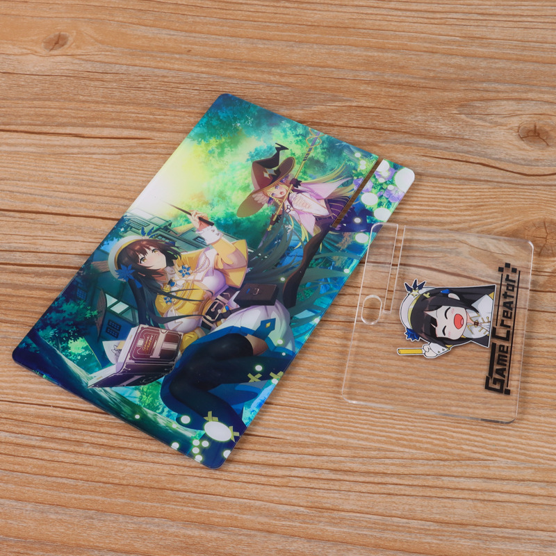 Cartoon animation peripheral acrylic humanoid standing brand personality diy star peripheral ornaments acrylic standing Brand wholesale