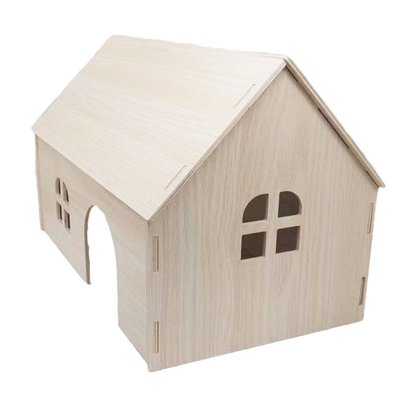 Wholesale Totoro Wooden Wooden House Demon Squirrel House Totoro Guinea Pig Squirrel Nest Dutch Pig Rabbit Landscaping Supplies