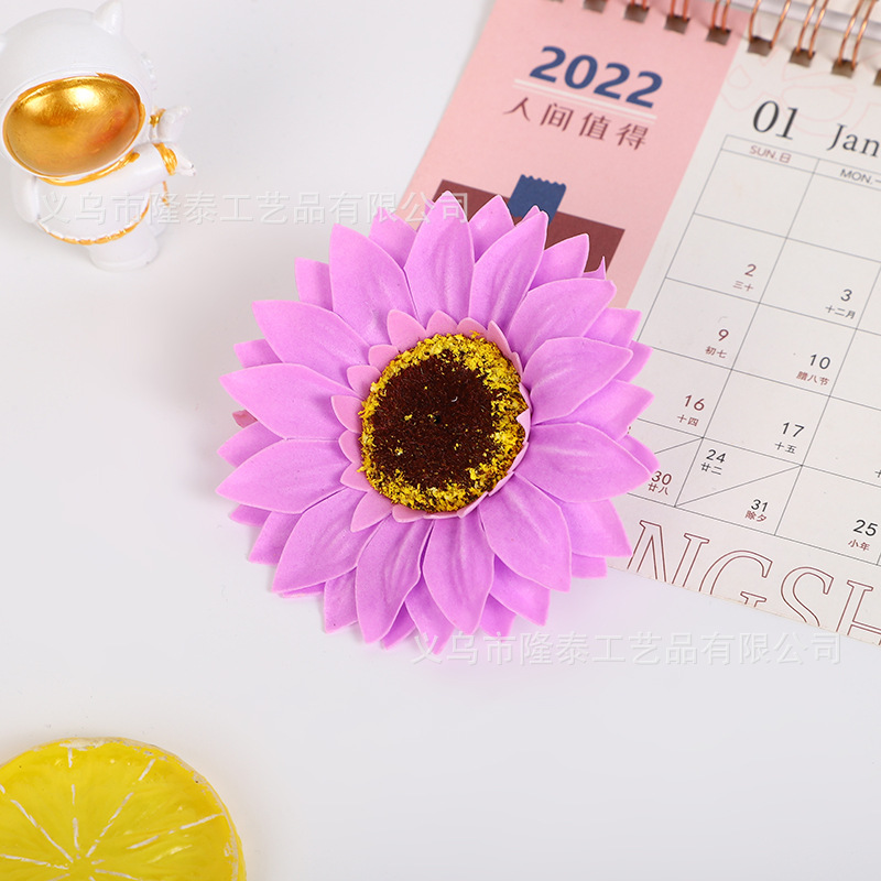 Mother's Day Soap Flower Sunflower Bouquet Gift DIY Sunflower Floral Artificial Soap Flower Gift Wholesale
