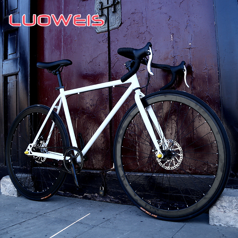 Dead flying bicycle men's road racing disc brake student women's bicycle adult sports car 24 inch 26 inch solid tire live flying