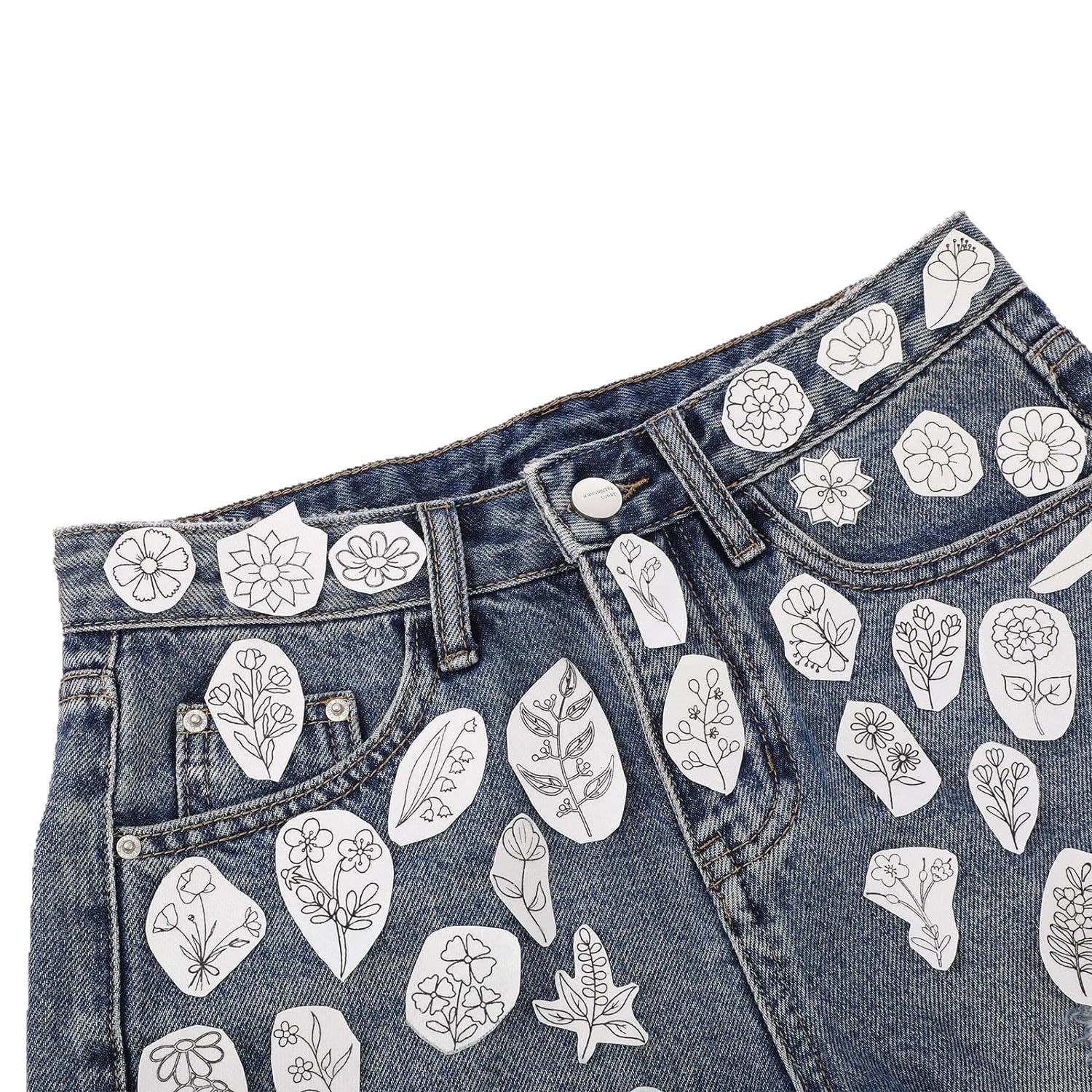 A4 (21X29.7Cm) Blank Adhesive Water-Soluble Fabric Embroidery Stabilizer/Free 9 Types of Embroidery Stitch Video