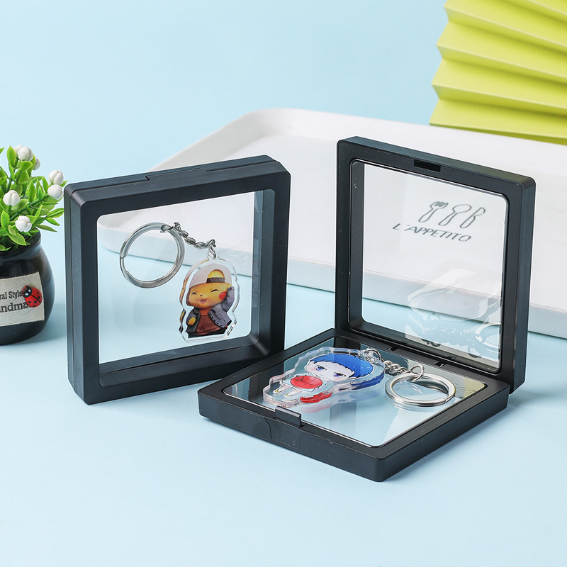 Acrylic Stand Shaker Custom DIY Animation Peripheral Ferris Wheel Transparent Card Pendant Keychain Rotating Stand