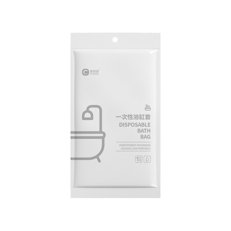 Disposable Bath Bag, Bathtub Cover, Bath Bucket, Shower Bag, Individually Packaged, Travel Thickeneded Hotel Bathing Double